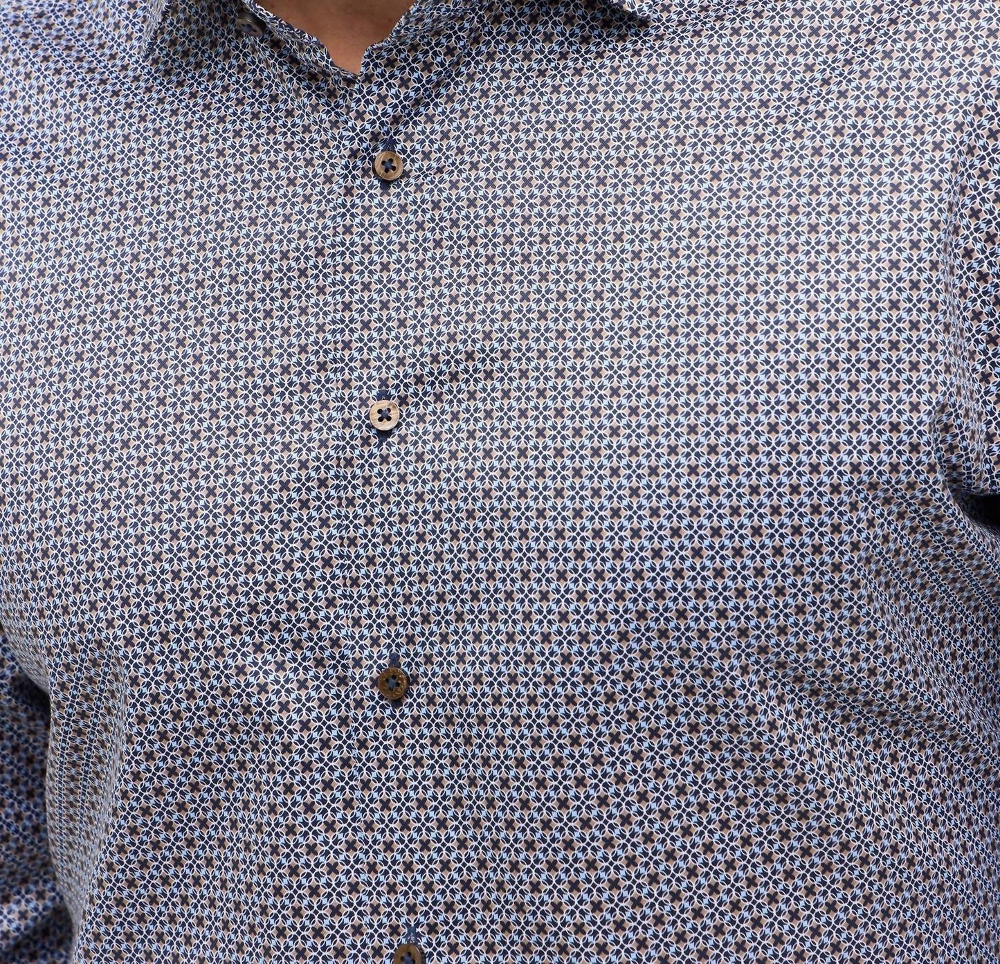 Bedrucktes Twill-Hemd, Modern Fit