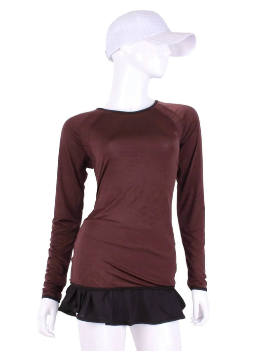 Women's Open Back Long Sleeve Tee