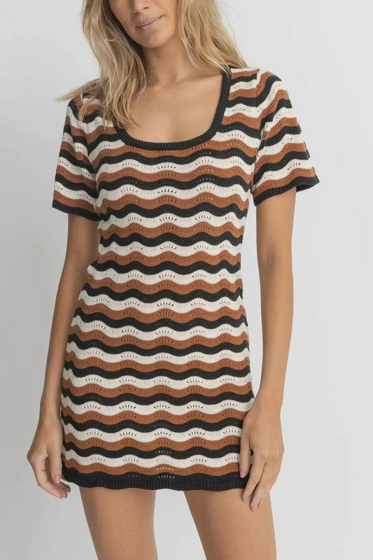 Venedig Strick-Minikleid