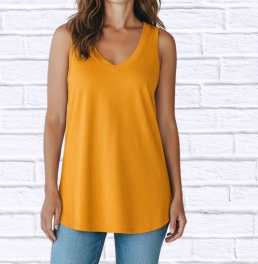 Soft Knit V-neck Sleeveless Top