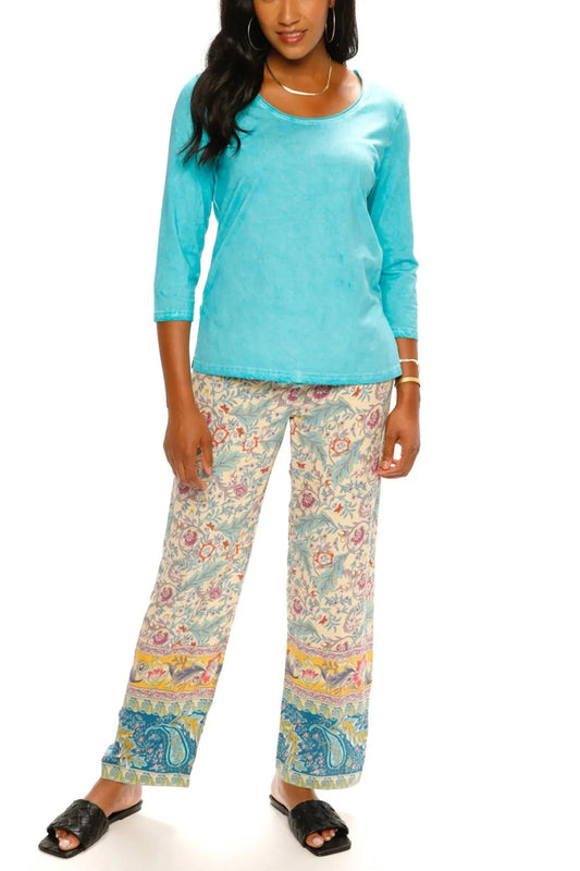 Floral And Vine Easy Pants