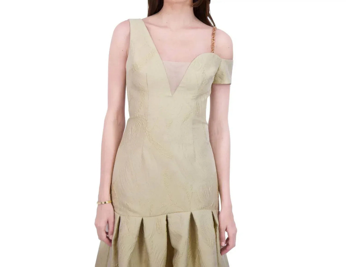 Tea Garden Off-shoulder Midi Dress