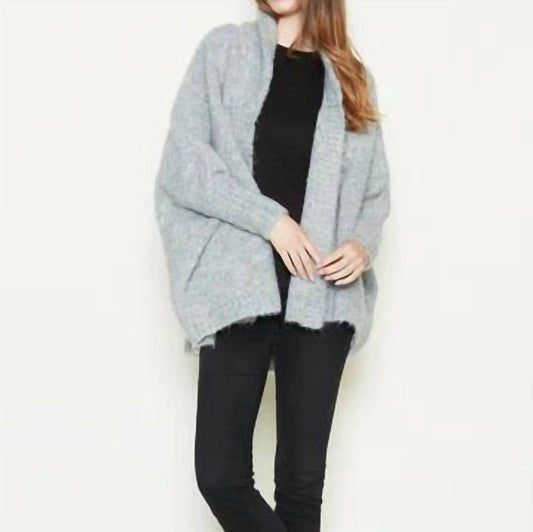 Cotton Candy Teddy Cape Cardigan