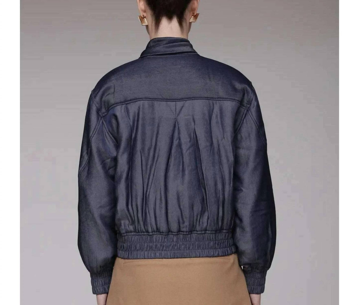 Schal mit Chambray-Jacke