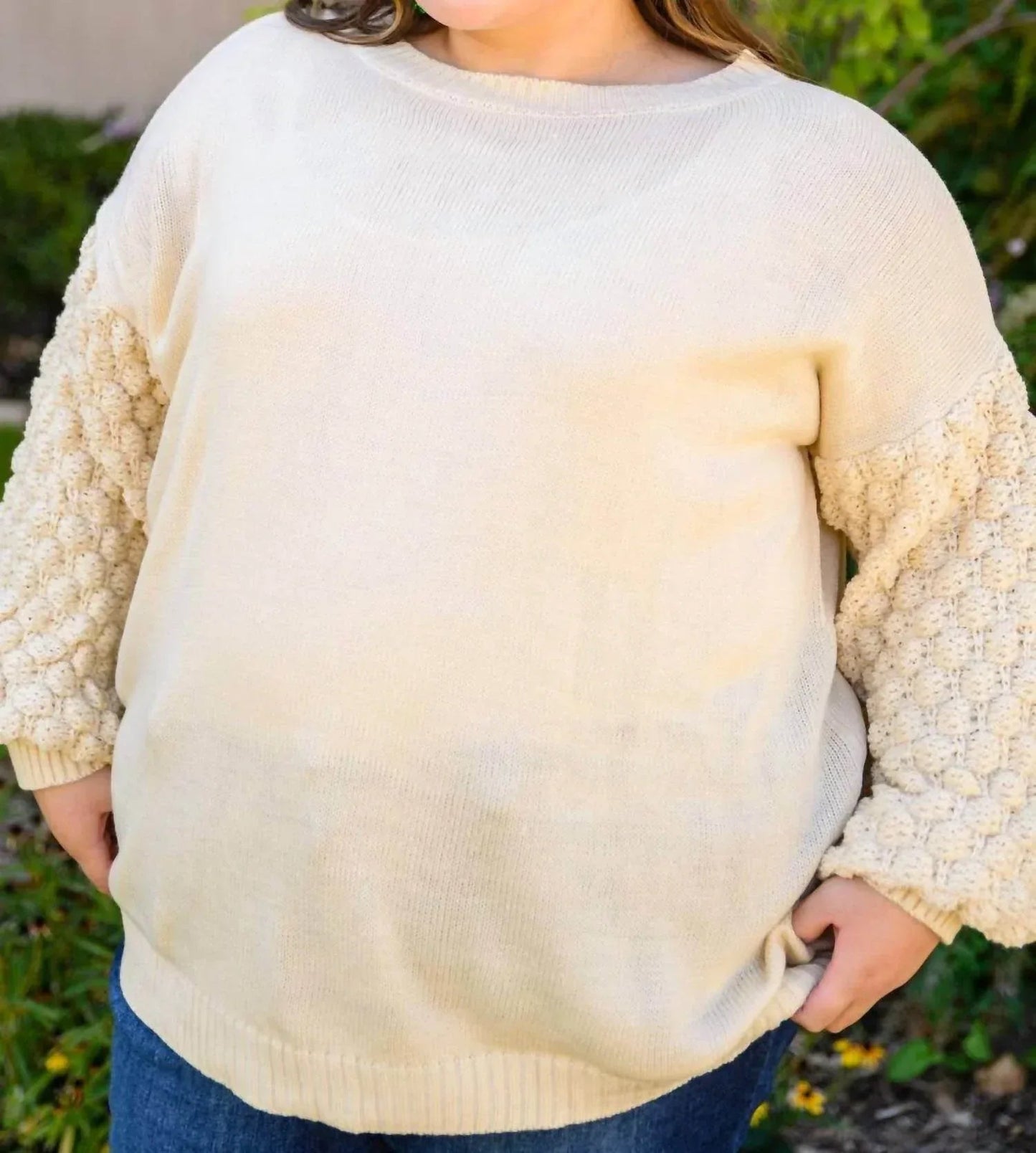 Sprudelnder B-Pullover