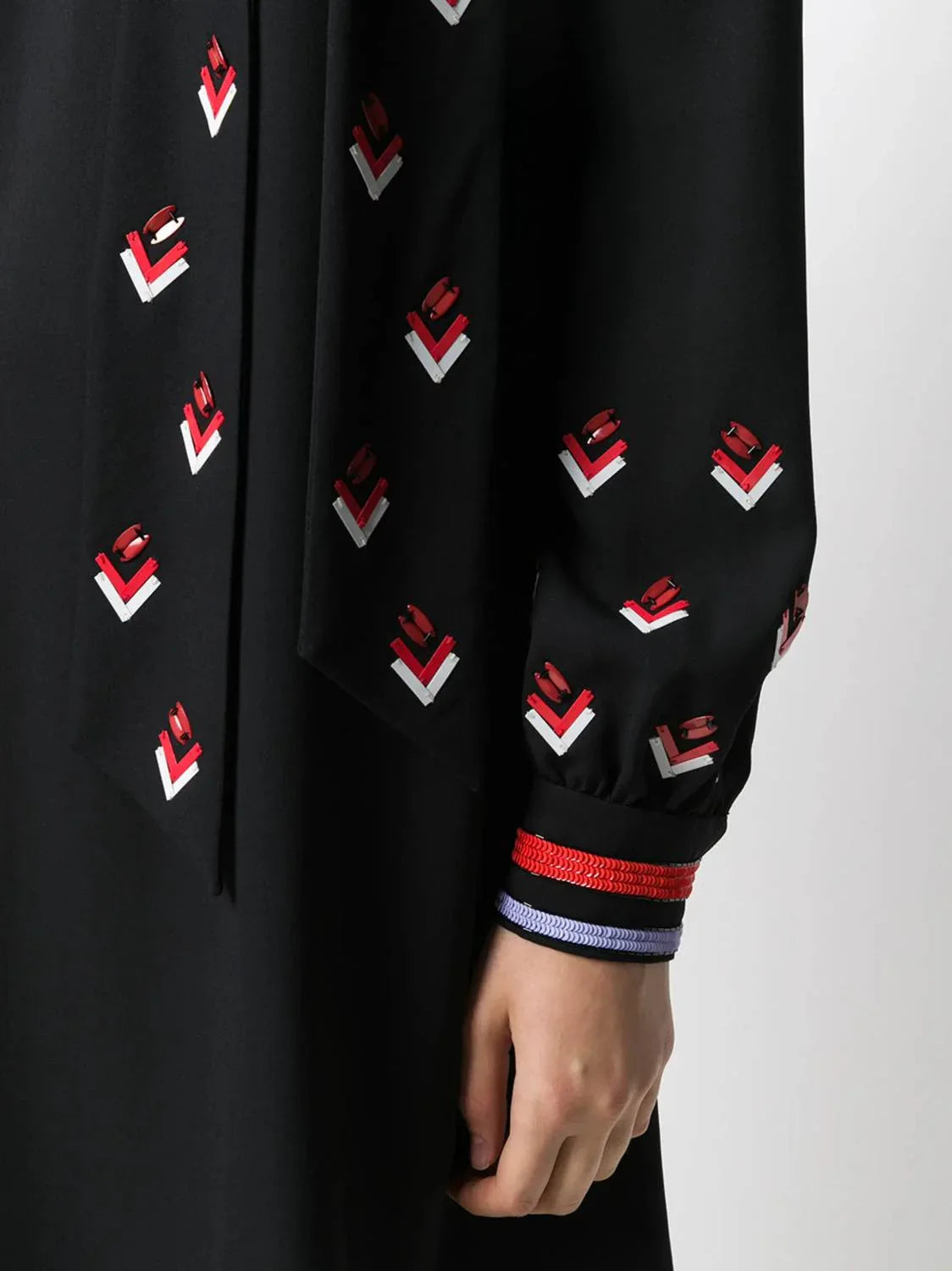 Paillettenkleid Langarm