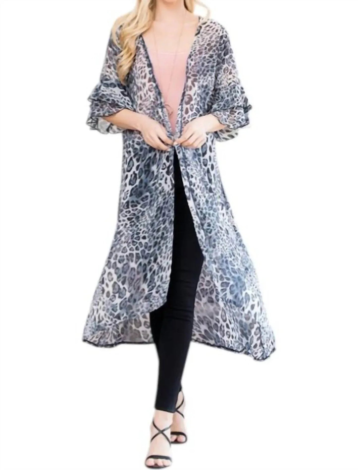 Leopard Long Cardigan