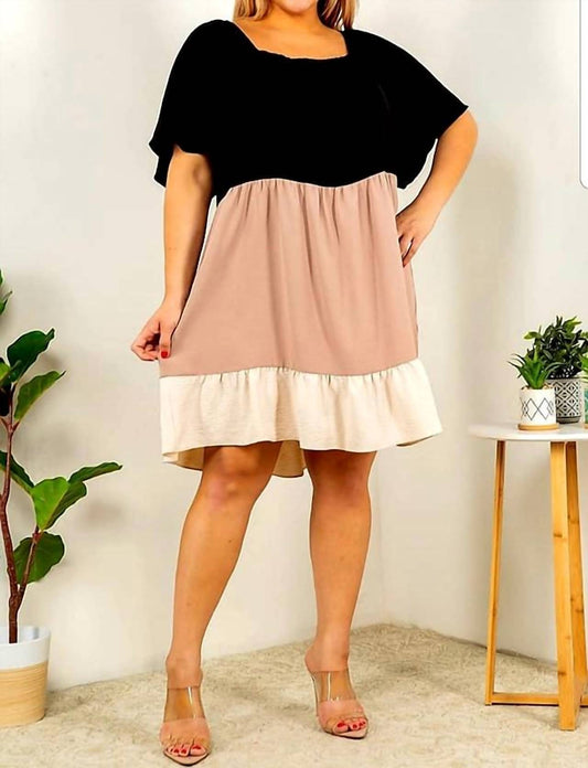 Flora Tiered Mini Dress - Plus