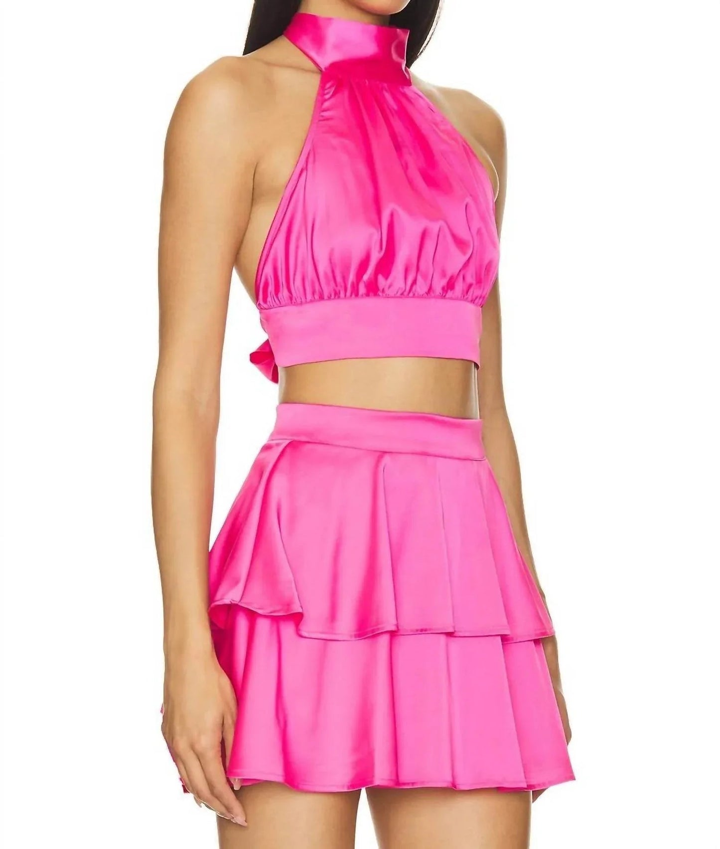 Eloise Halter Top And Mini Skirt Set
