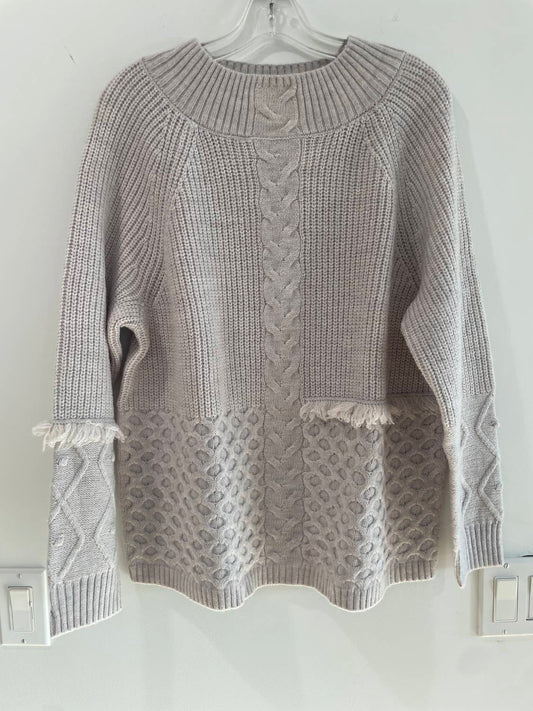 Women's Textured Blocking Sweater