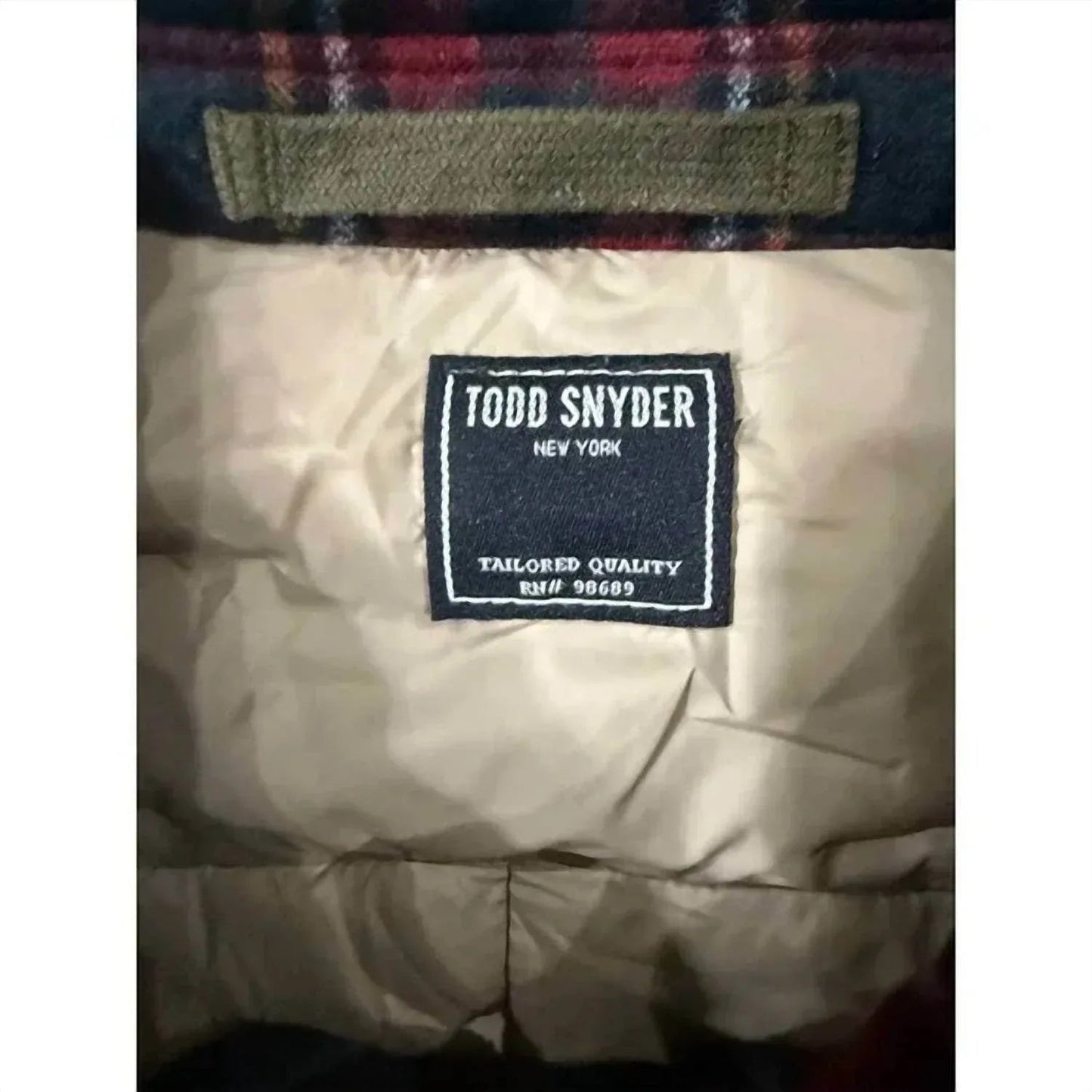 Quilted Wool Blend Plaid Shirt Jacket