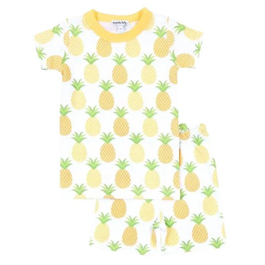 Mädchen Pyjama-Set mit Ananas-Print, kurz