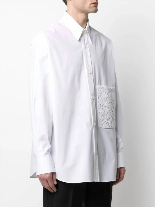 Floral Lace Pocket Shirt