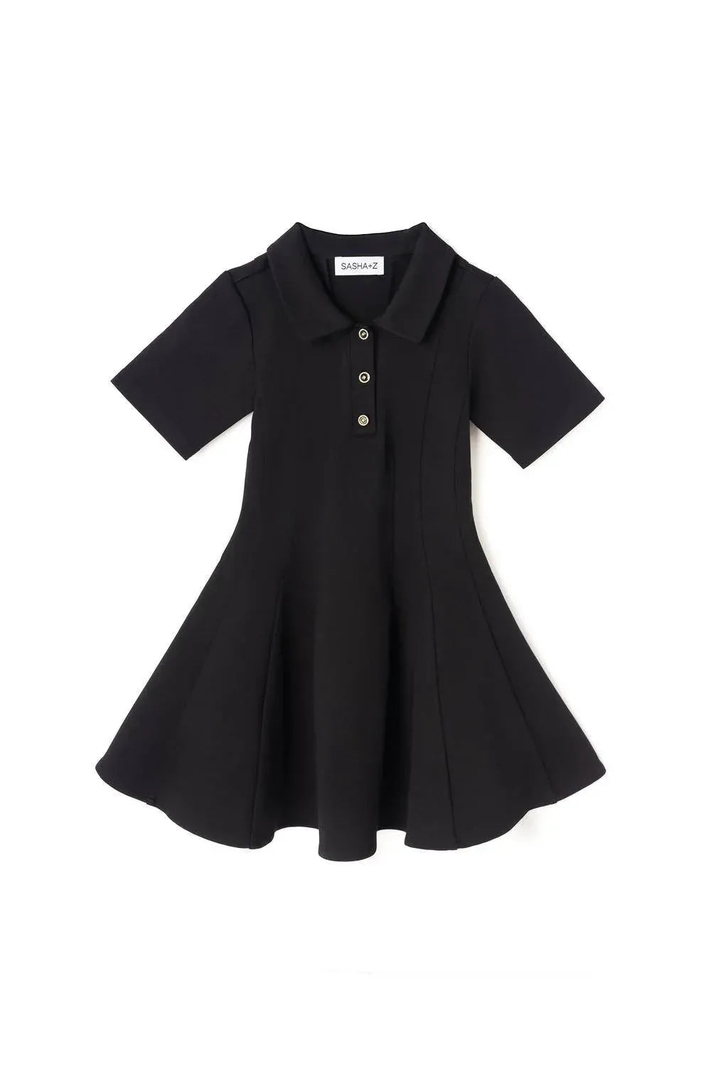 Girls Rondel Button Dress