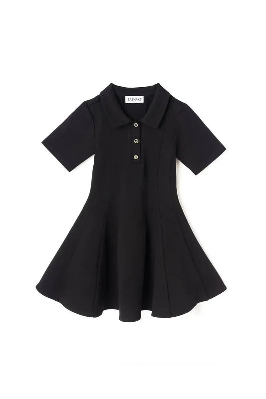 Mädchen Rondell Knopfkleid