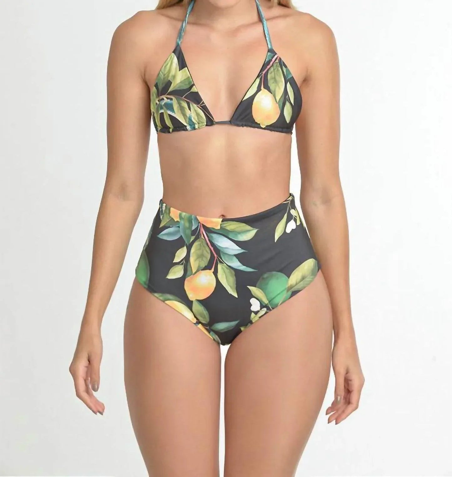 Citrus Bliss High-waisted Bikini Set