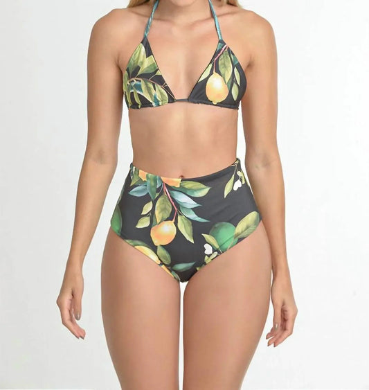 Citrus Bliss High-waisted Bikini Set