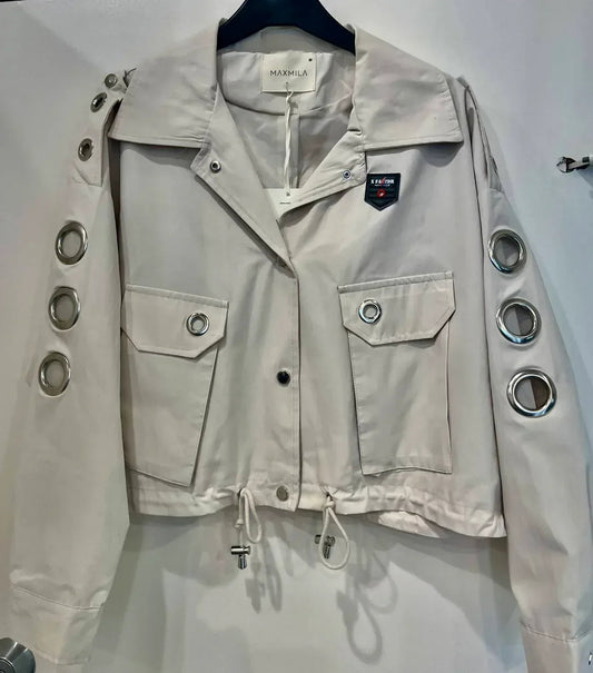 Women's Lightweight Jacket with Grommets