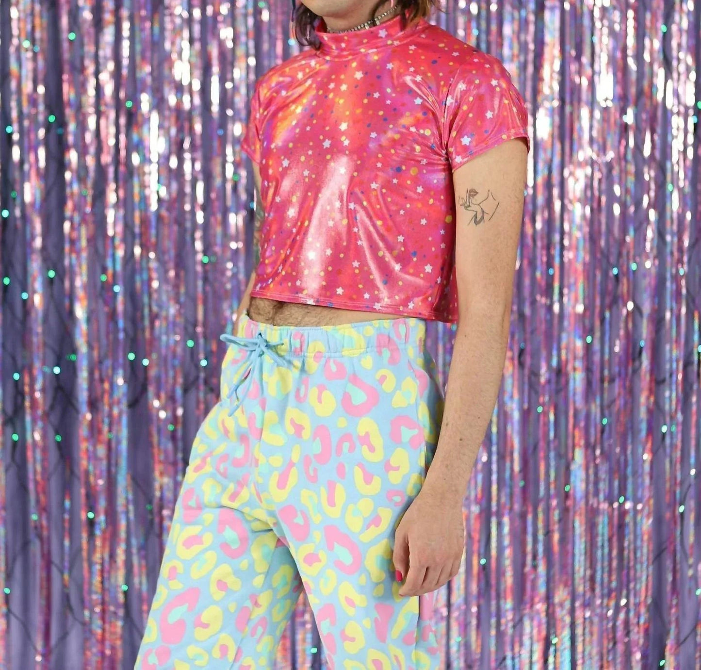 Galaxy Holo Crop Tee