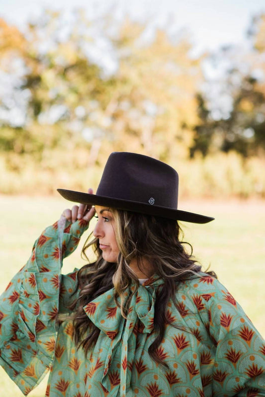 Colton 4 Inch Brim Wool Hat
