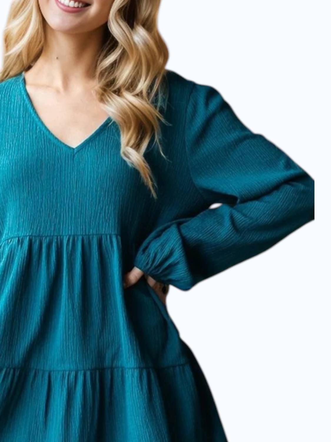 Long Sleeve Tiered Top