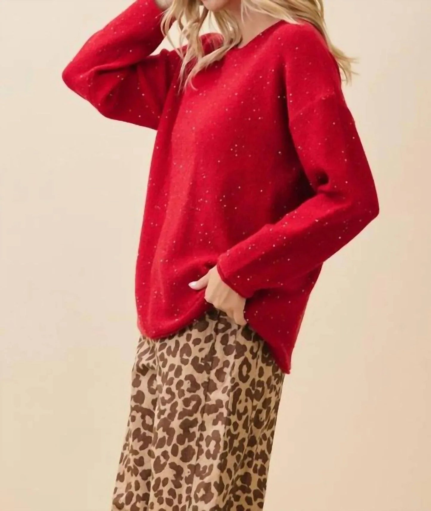 Ruby-Glanz-Pullover