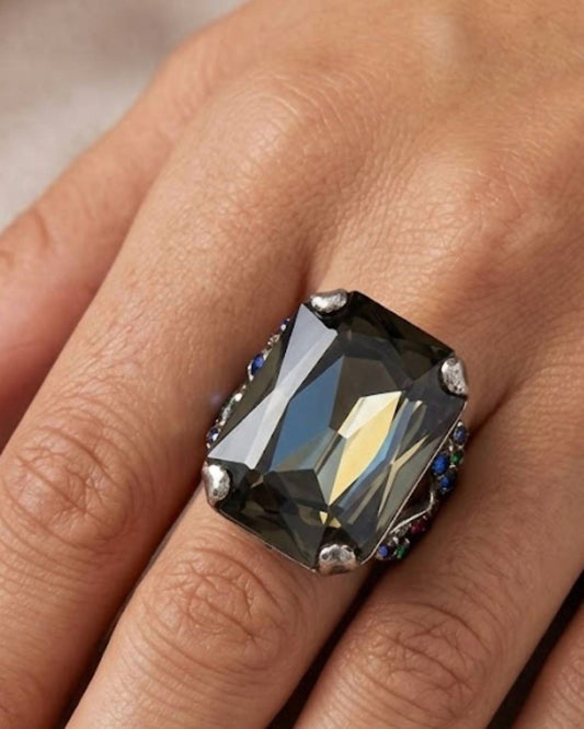 Women's Hematite Ring