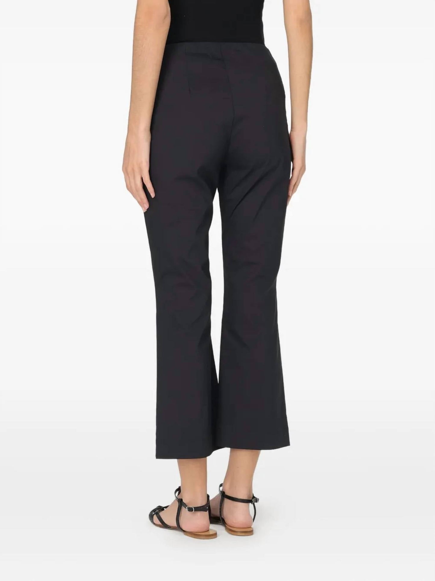 Unifarbene Strickhose mit Bootcut