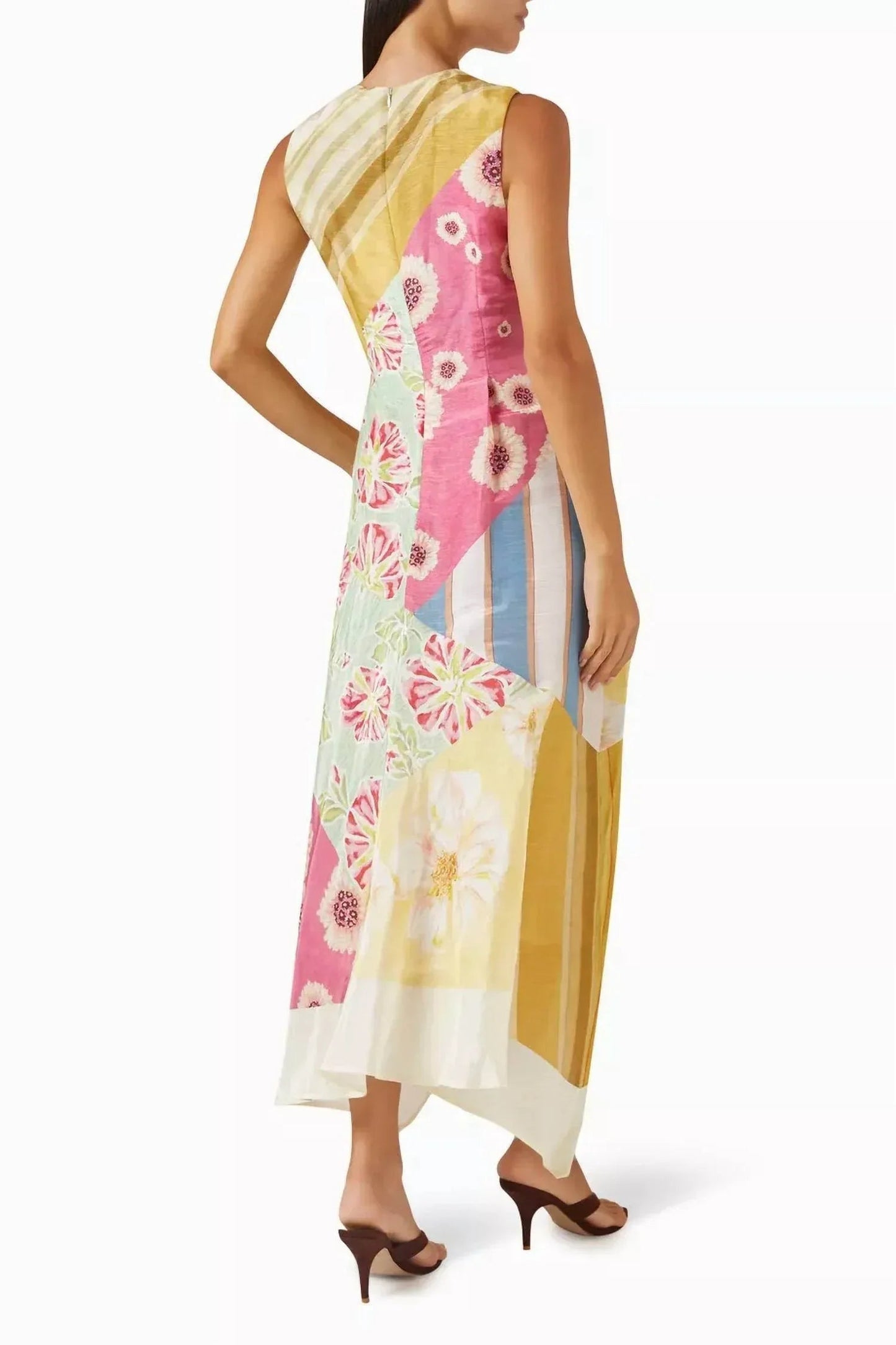 Lovers Lane Asymmetrical Flared Dress