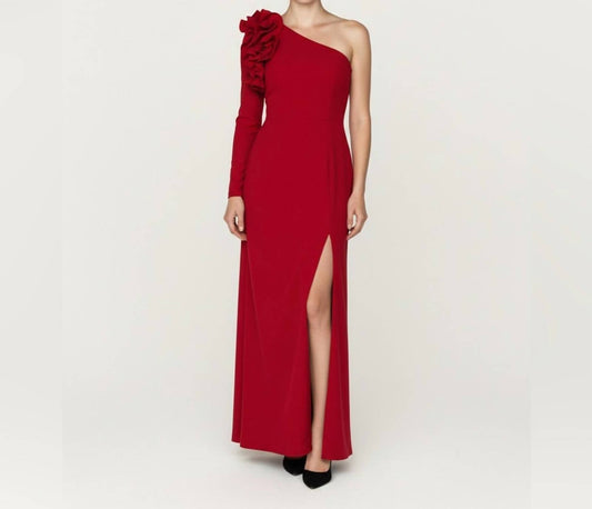 Elegant One-shoulder Maxi Dress