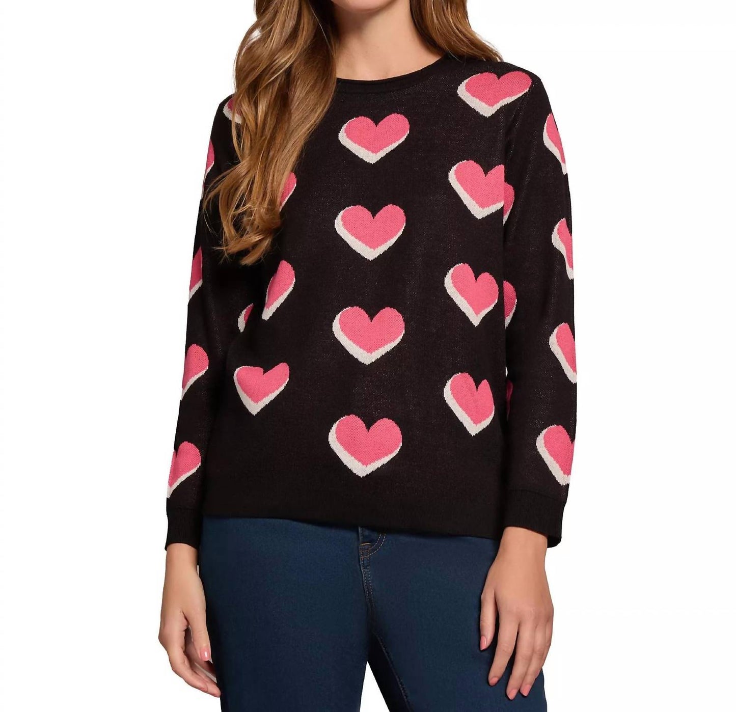 Scatter Heart Crewneck Jones Pullover
