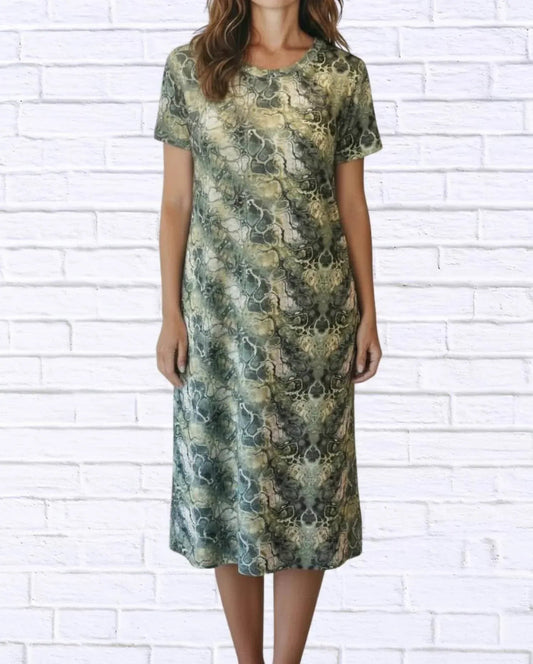 Jenneke Palmblatt-Shiftkleid