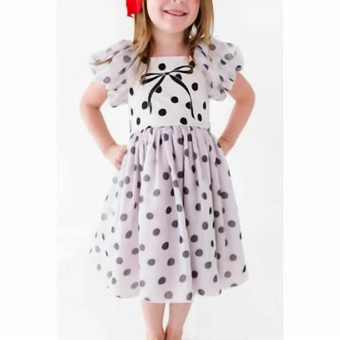 Dot Bow Party Dress