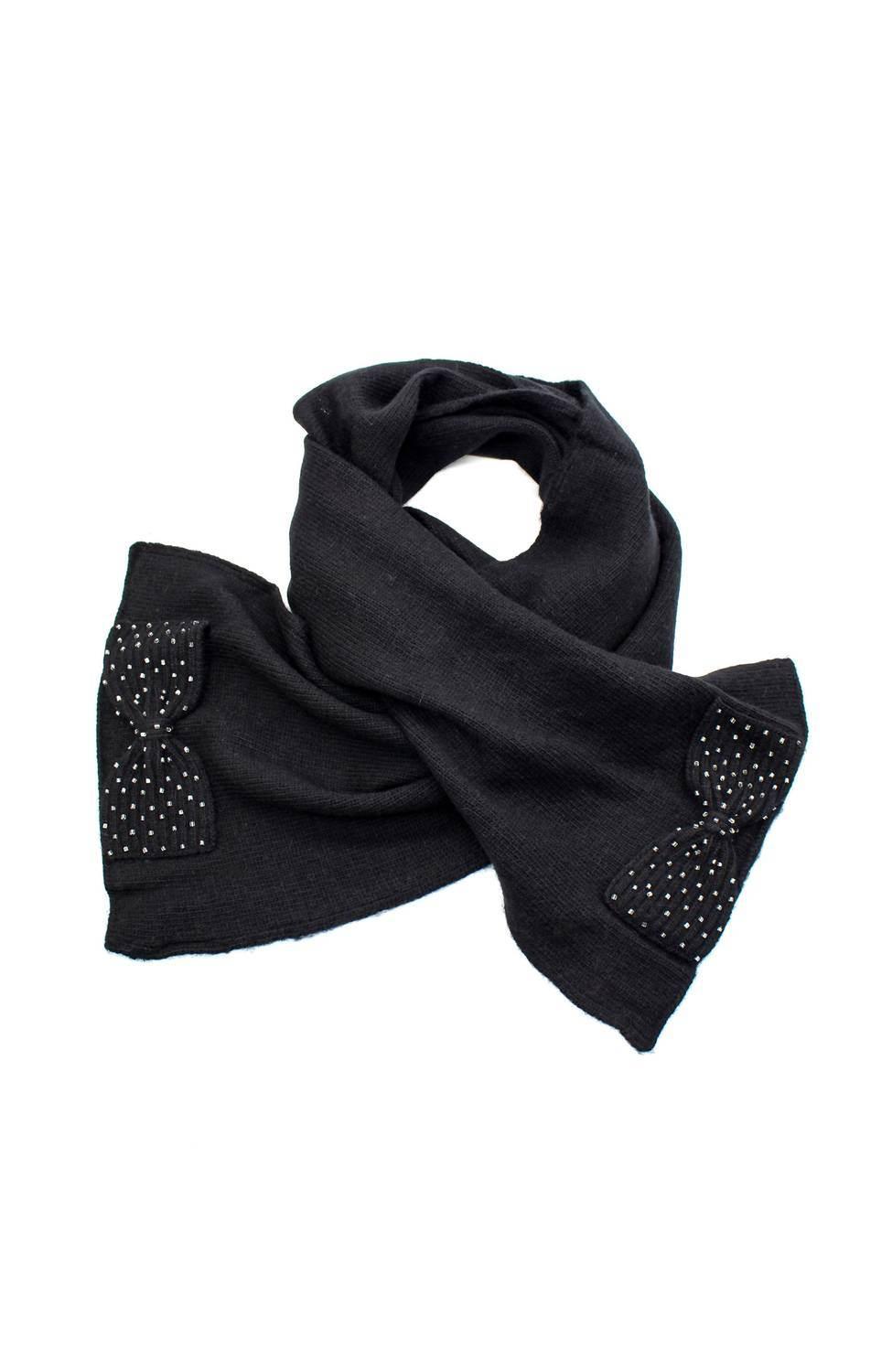 Women's Beaded Bows Scarf