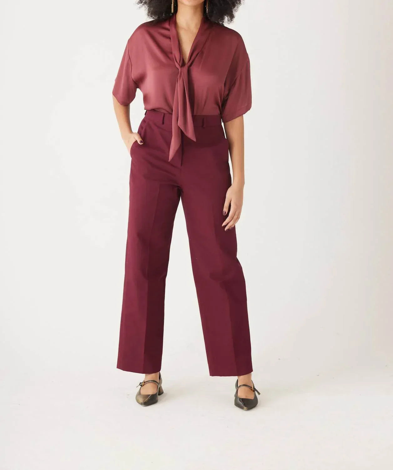 Piper Cotton Twill Full Length Pants