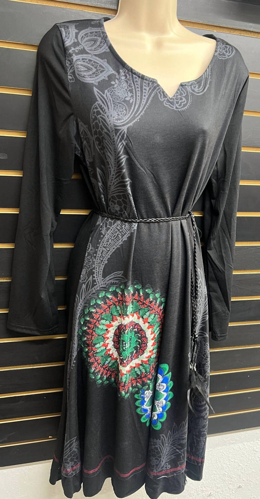 Women's Belted Beauty Jersey Dress