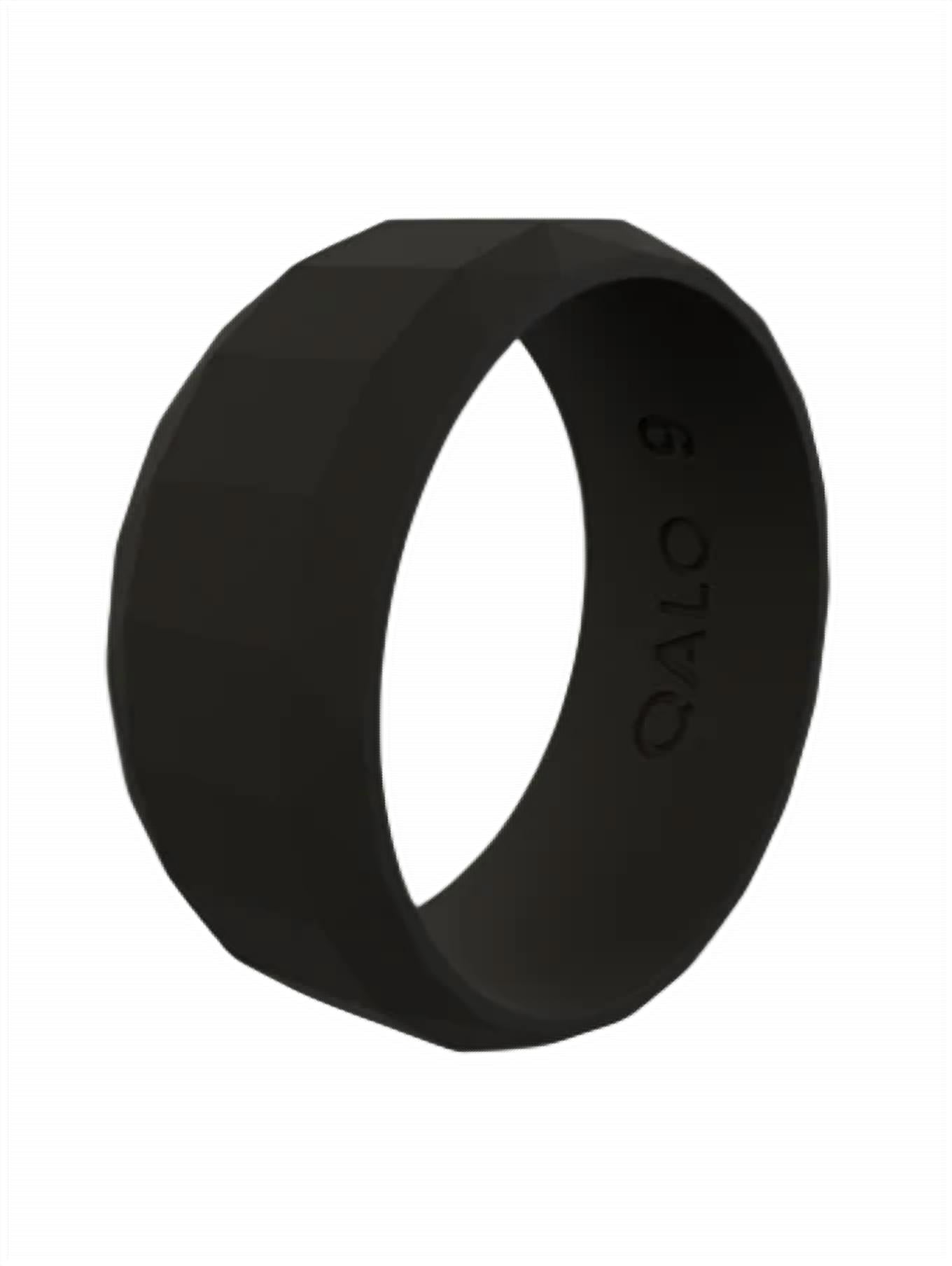 Men's Faceted Silicone Ring