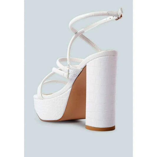 Women's Beam Tips Strappy High Heel Sandals