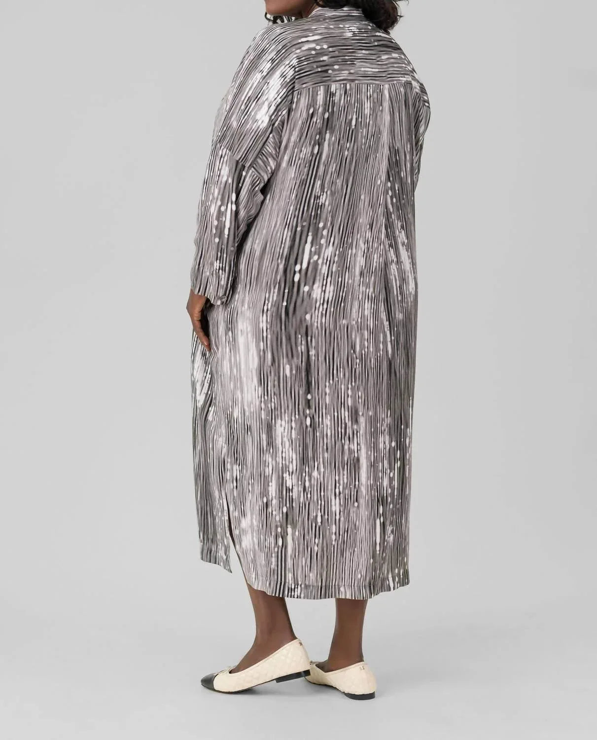 Sea Viscose Shirt Dress - Plus