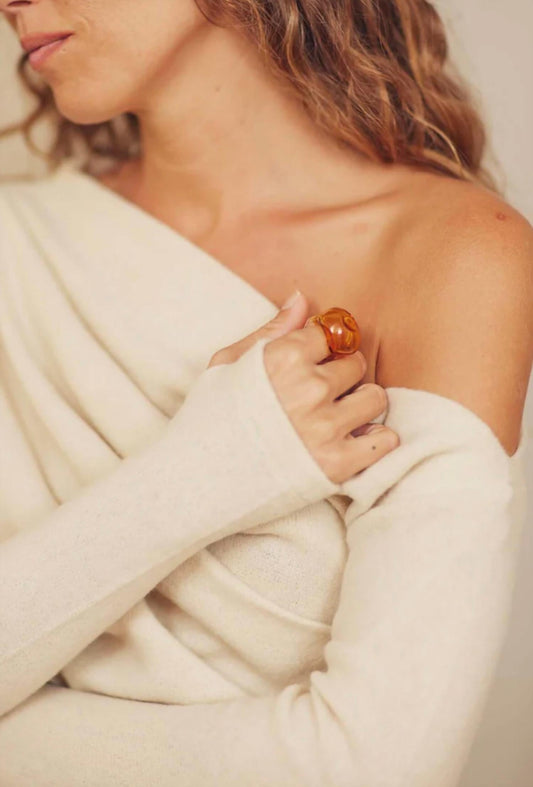 Fine Knit Drape Top