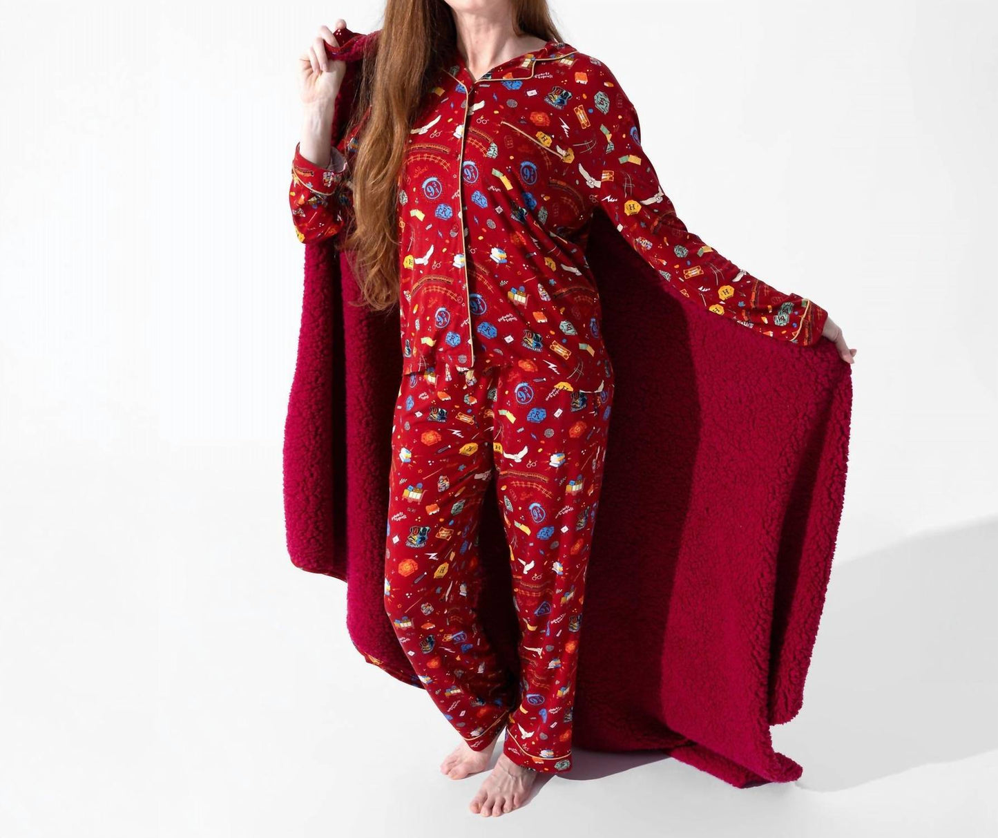 Damen Harry Potter Hogwarts Express Bambus-Pyjama-Set