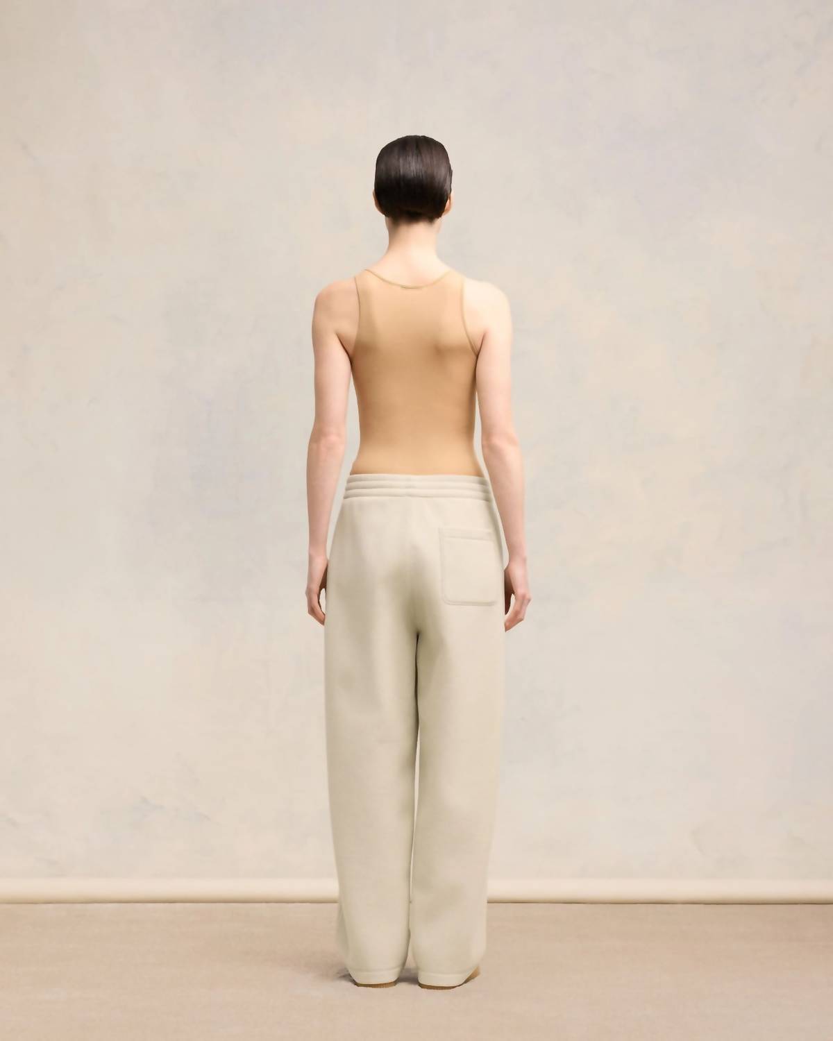 Plissierte Hose mit Kordelzug