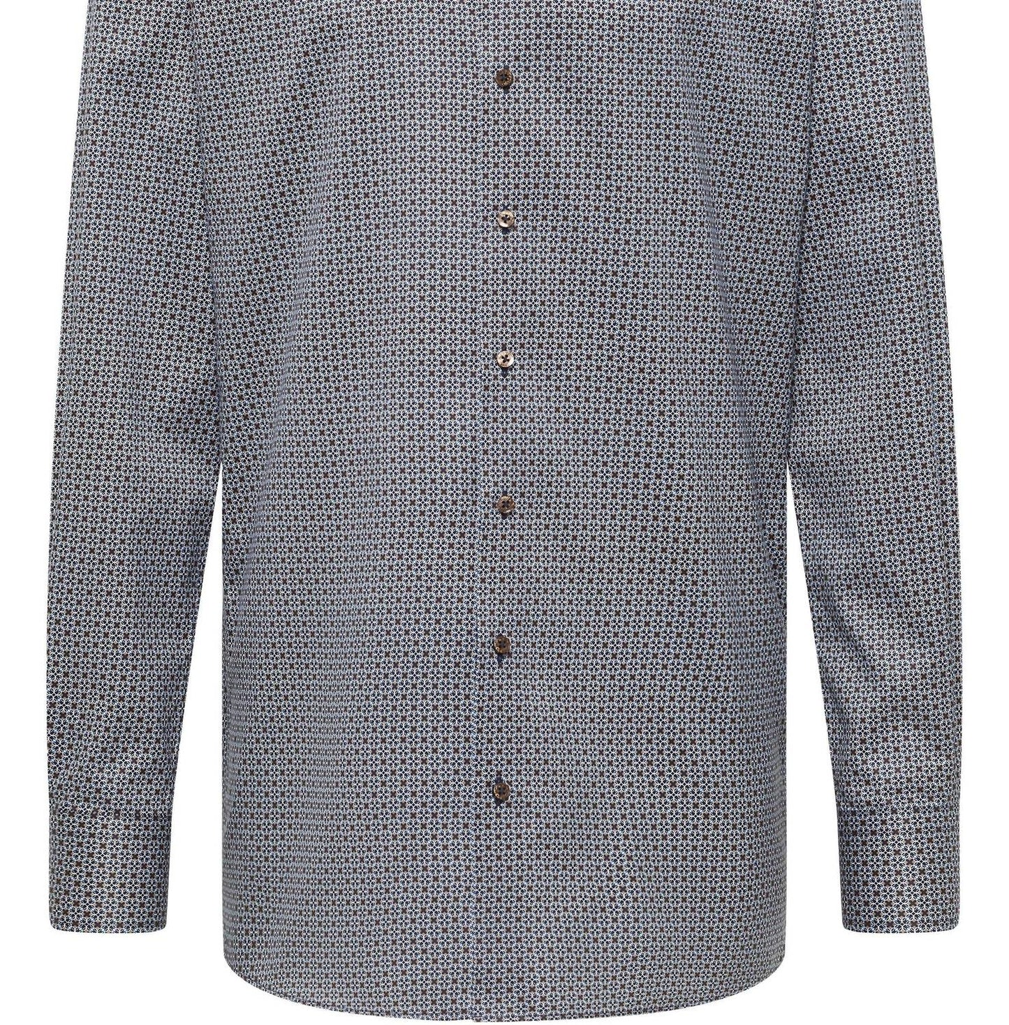 Bedrucktes Twill-Hemd, Modern Fit