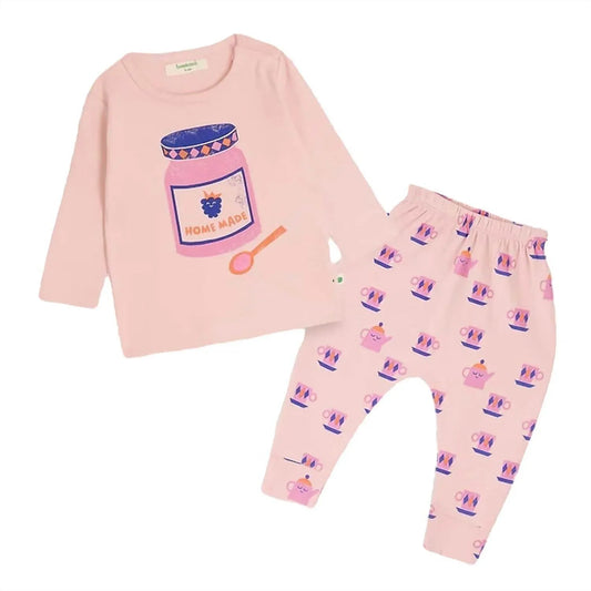 Mädchen Bramley Braeburn Marmeladen T-Shirt und Leggings Schlafanzug Set