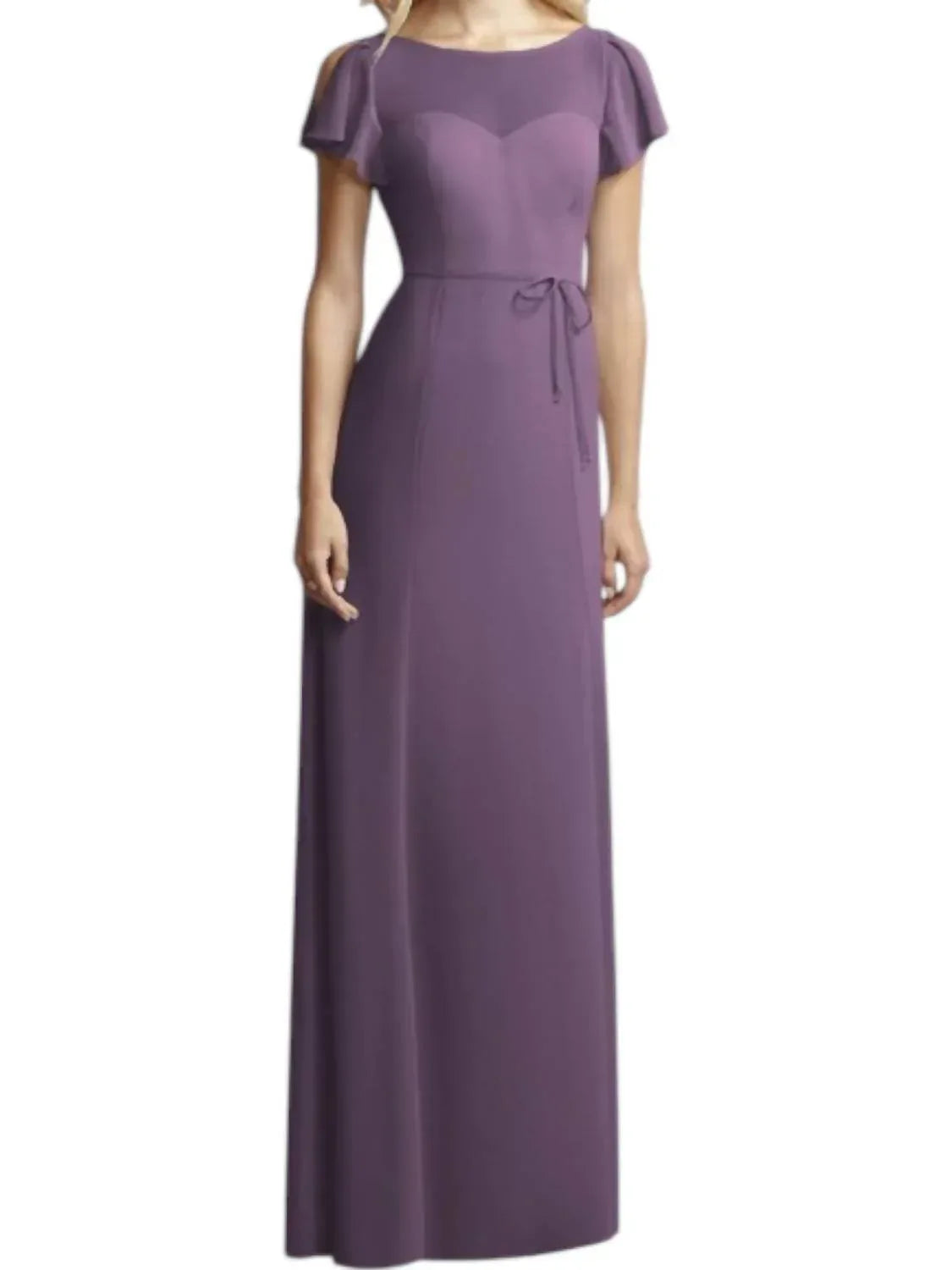 Flutter Sleeve Illusion Dress