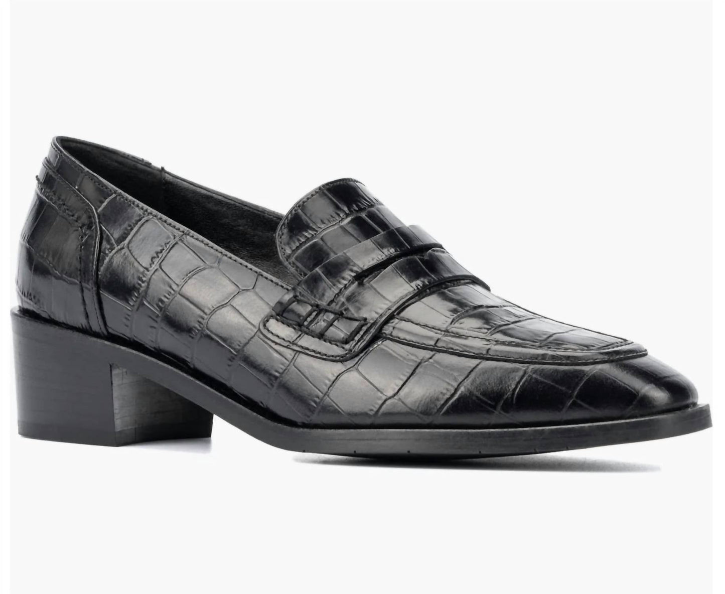 Women's Riya Croc Embossed Penny Loafer