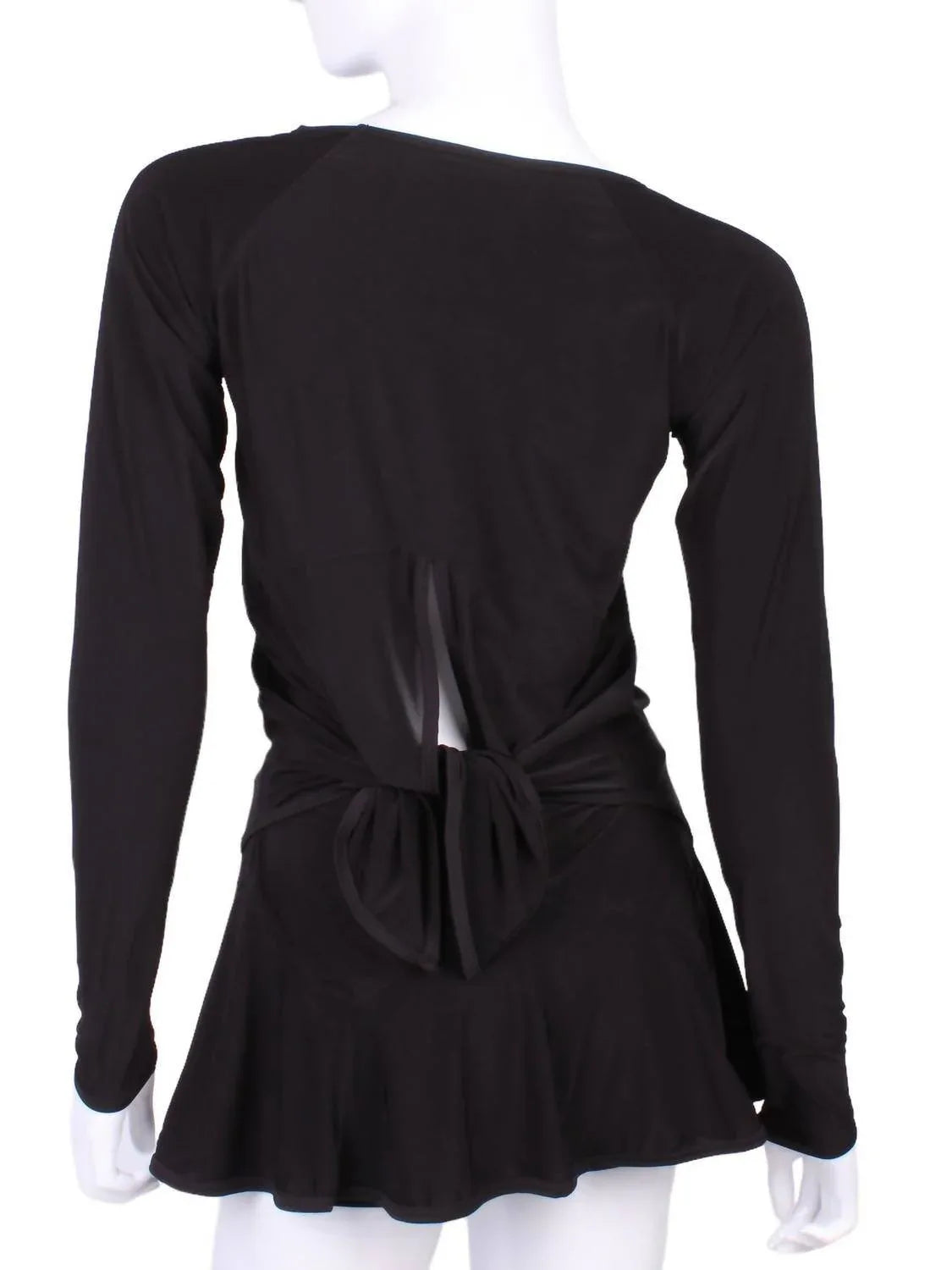 Damen Langarmshirt mit Wickeldetail