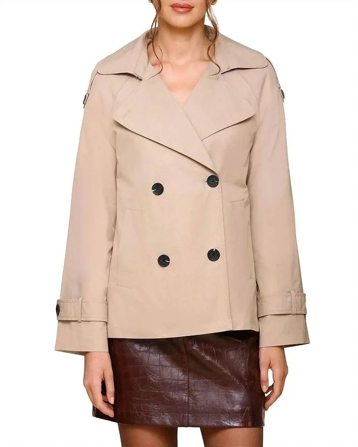 Cropped Trench Coat