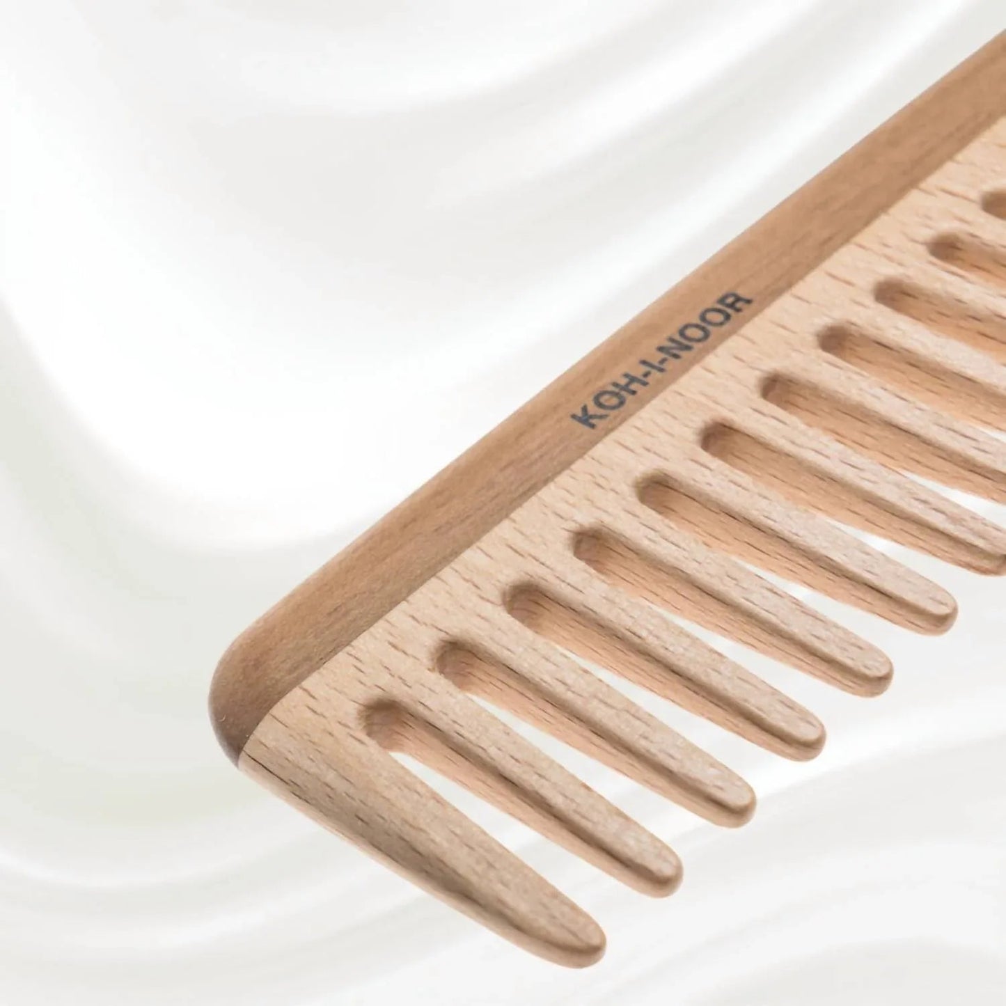 Damen-Kamm aus Legno-Buche und Kotibe-Holz mit breiten Zinken