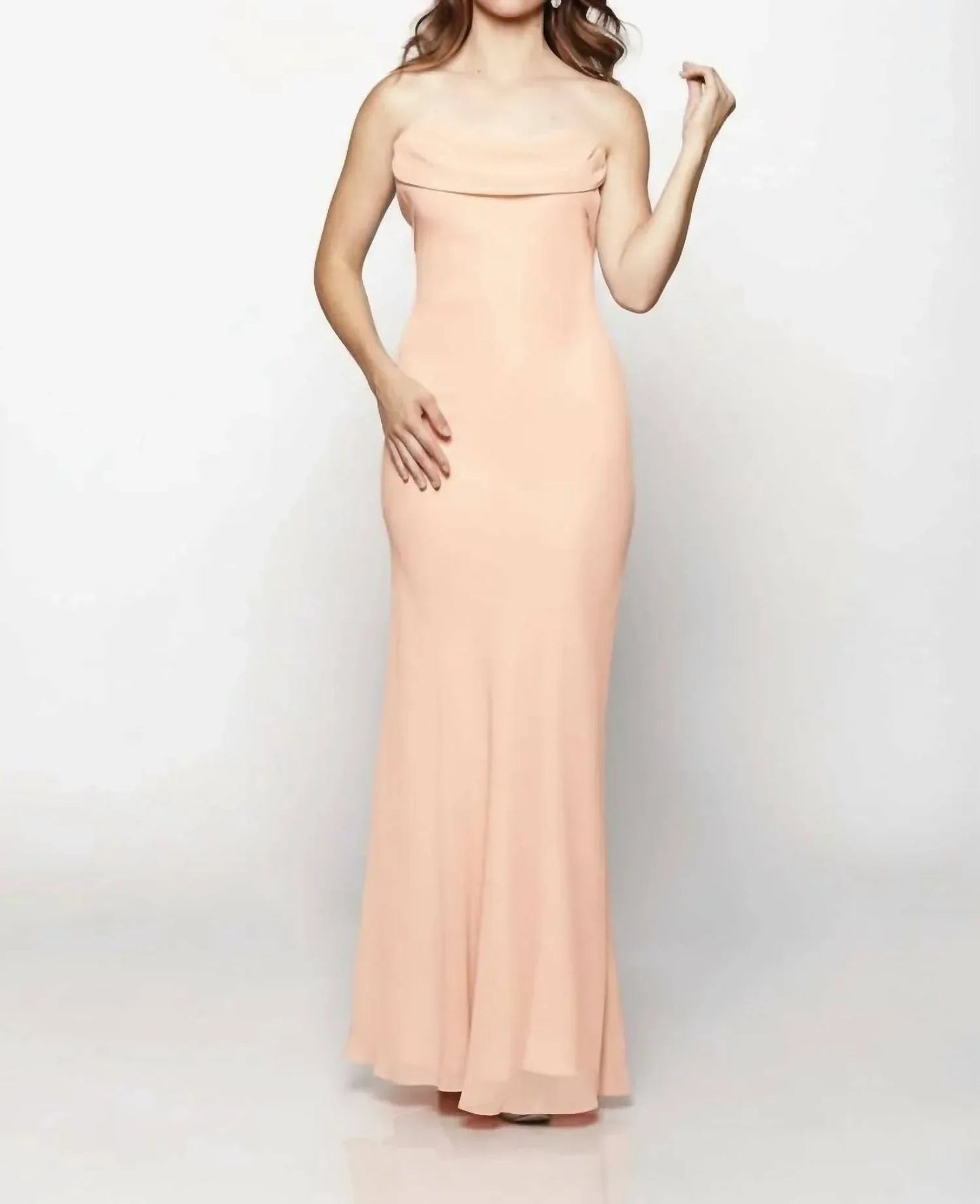 Flowing Cowl Neck Muse Maxi Dress